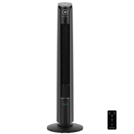ventilateur tour gris foncé