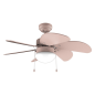 Ventilateur de plafond Cecotec 6 pales rose pastel 91 cm