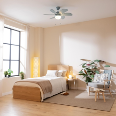 ventilateur plafond bleu clair Cecotec