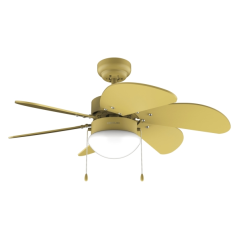 ventilateur de plafond jaune Cecotec 91 cm
