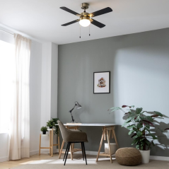 ventilateur plafond doré noir Cecotec
