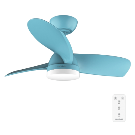 ventilateur plafond bleu clair Cecotec