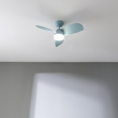 ventilateur plafond bleu clair Cecotec
