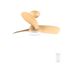 ventilateur de plafond orange à LED Cecotec