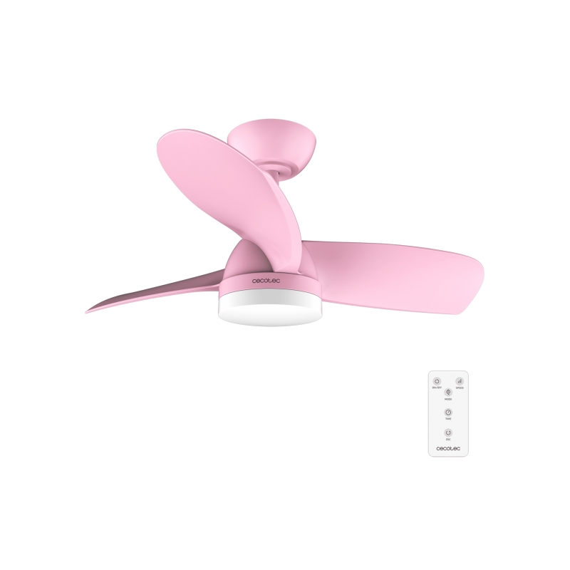Ventilateur de plafond Cecotec EnergySilence 91 cm LED rose