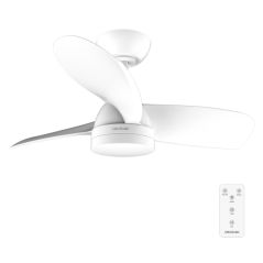 ventilateur de plafond blanc à LED 91 cm