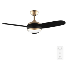 ventilateur plafond doré noir Cecotec