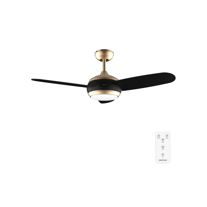 Ventilateur de plafond Cecotec 107 cm doré/noir