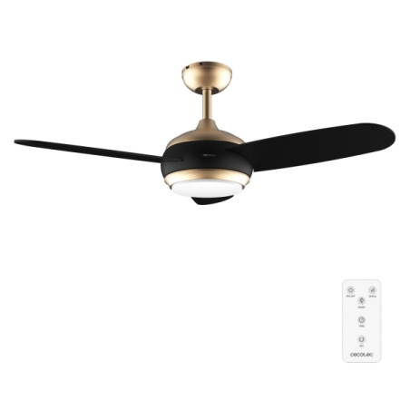 ventilateur plafond doré noir Cecotec