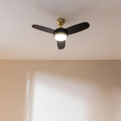 ventilateur plafond doré noir Cecotec