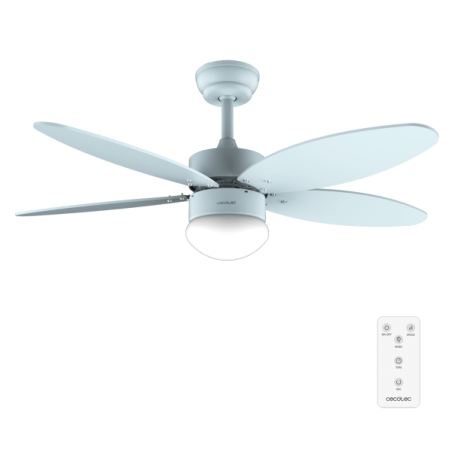 ventilateur plafond bleu clair Cecotec
