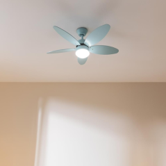 Ventilateur plafond bleu clair Cecotec