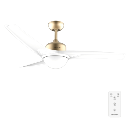 ventilateur de plafond doré Cecotec 132 cm