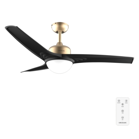 ventilateur de plafond Cecotec doré/noir