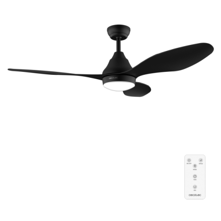 ventilateur de plafond noir à LED Cecotec