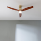 Ventilateur de plafond Cecotec 132 cm bois sombre LED Ventilateur de plafond Cecotec 132 cm bois sombre LED