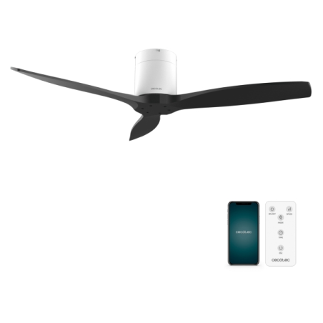 ventilateur de plafond Cecotec noir et blanc