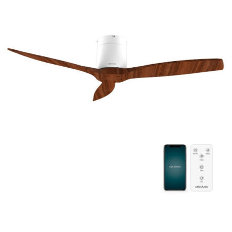 ventilateur plafond blanc connecté Wi-Fi