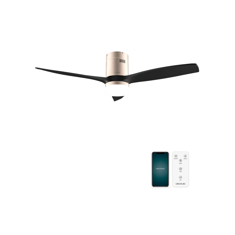 Ventilateur plafond connecté Cecotec EnergySilence noir LED 40W Ventilateur plafond connecté Cecotec EnergySilence noir LED 40W