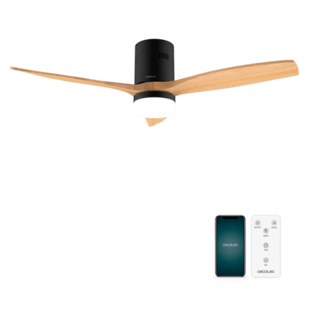 ventilateur plafond noir connecté Cecotec