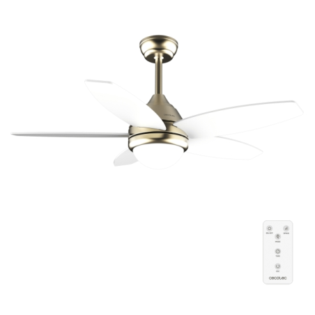 ventilateur de plafond doré Cecotec 107 cm