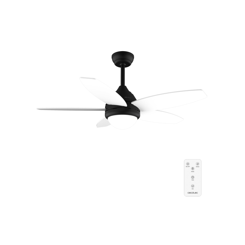 Ventilateur de plafond Cecotec EnergySilence 107 cm noir blanc Ventilateur de plafond Cecotec EnergySilence 107 cm noir blanc