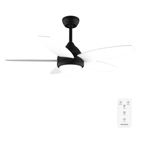 ventilateur de plafond Cecotec noir et blanc