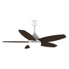 Ventilateur de plafond Cecotec EnergySilence 107 cm, blanc/bois foncé