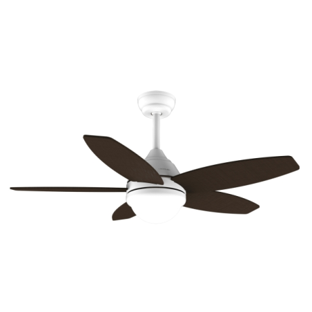 Ventilateur de plafond Cecotec EnergySilence 107 cm, blanc/bois foncé