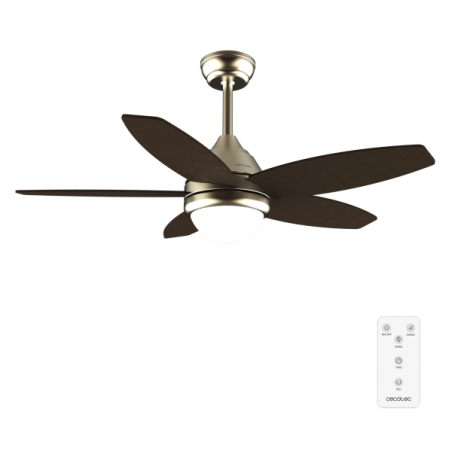 ventilateur de plafond doré et noir Cecotec