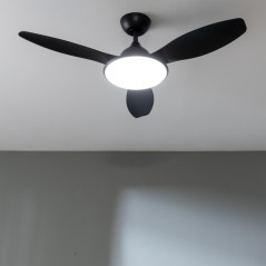 ventilateur de plafond noir à LED Cecotec