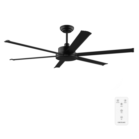 ventilateur plafond noir grand diamètre