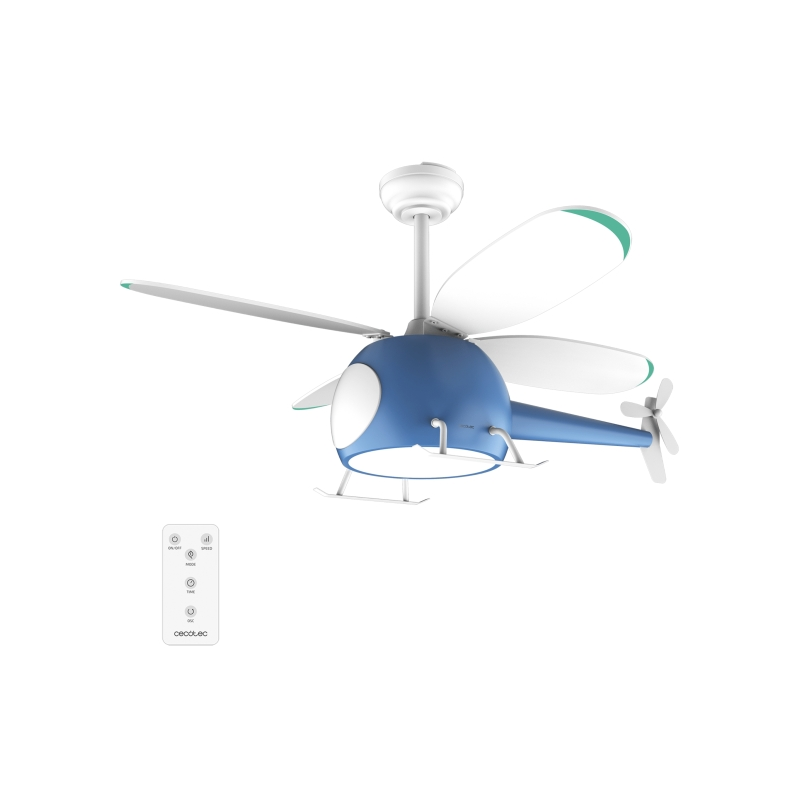 Ventilateur plafond enfant Cecotec EnergySilence bleu 99 cm Ventilateur plafond enfant Cecotec EnergySilence bleu 99 cm