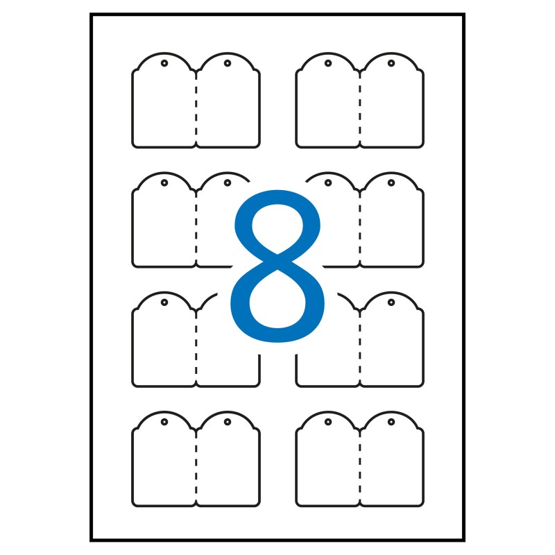 Étiquettes volantes imprimables Apli 36,0 x 53,0 mm 10 feuilles
