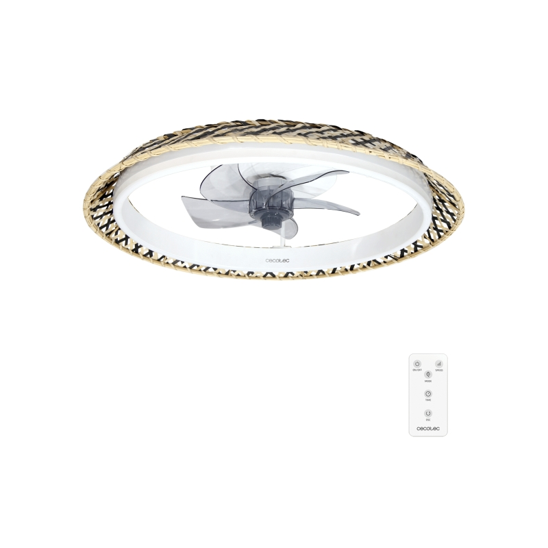 Ventilateur de plafond Cecotec EnergySilence 5 pales bois clair Ventilateur de plafond Cecotec EnergySilence 5 pales bois clair