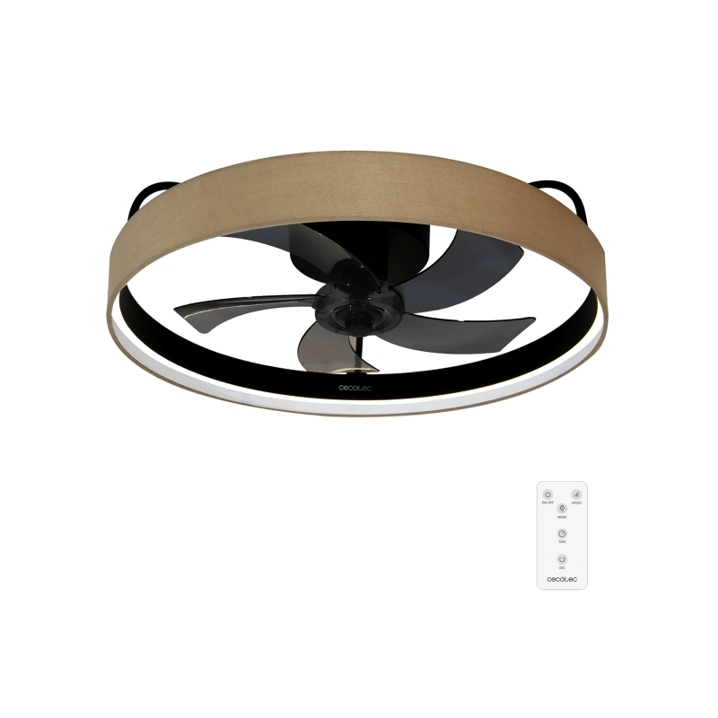 Ventilateur de plafond Cecotec EnergySilence noir 5 pales 20W