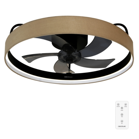 ventilateur plafond noir cinq pales