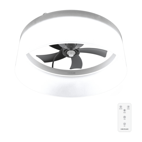 ventilateur de plafond Cecotec noir et blanc