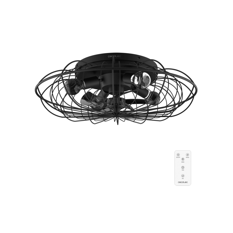 Ventilateur de plafond Cecotec EnergySilence 650 noir 20W