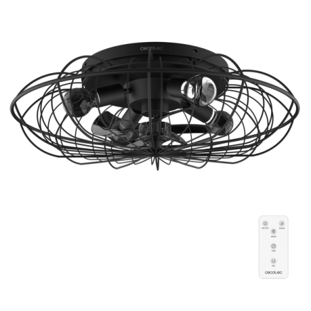ventilateur de plafond noir moderne Cecotec