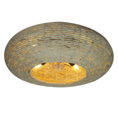 Ventilateur plafond Cecotec EnergySilence LampAero 600 bois clair