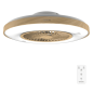 Ventilateur de plafond Cecotec EnergySilence 61 cm, bois clair, LED