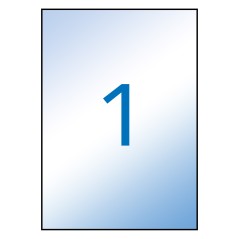 ✅ Apli Étiquettes translucides résistantes aux intempéries 210,0 x 297,0 mm 100 feuilles couleur Transparent en stock