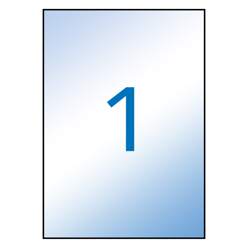 Apli Étiquettes translucides résistantes aux intempéries 210,0 x 297,0 mm 100 feuilles