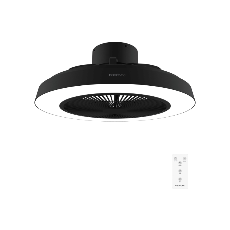 Ventilateur plafond Cecotec EnergySilence 5 pales noir LED 20W