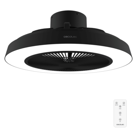 ventilateur plafond noir cinq pales