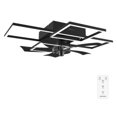 ventilateur plafond noir cinq pales