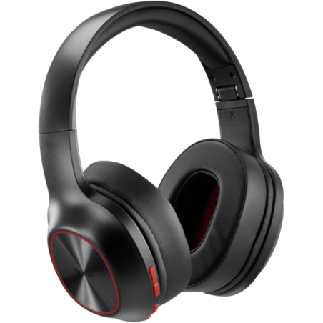 casque Bluetooth noir et rouge Hama