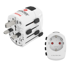 adaptateur de voyage blanc Hama
