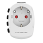 Adaptateur universel de voyage Hama World Travel Pro blanc Adaptateur universel de voyage Hama World Travel Pro blanc
